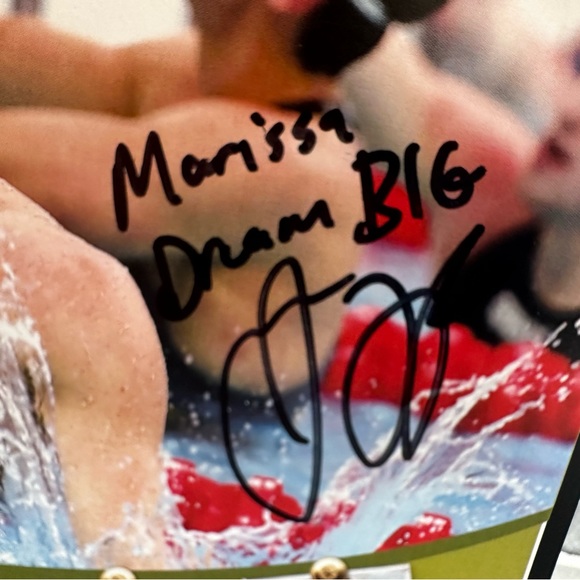 Jason lezak Olympic swimmer autographed poster - like new condition - Picture 2 of 2